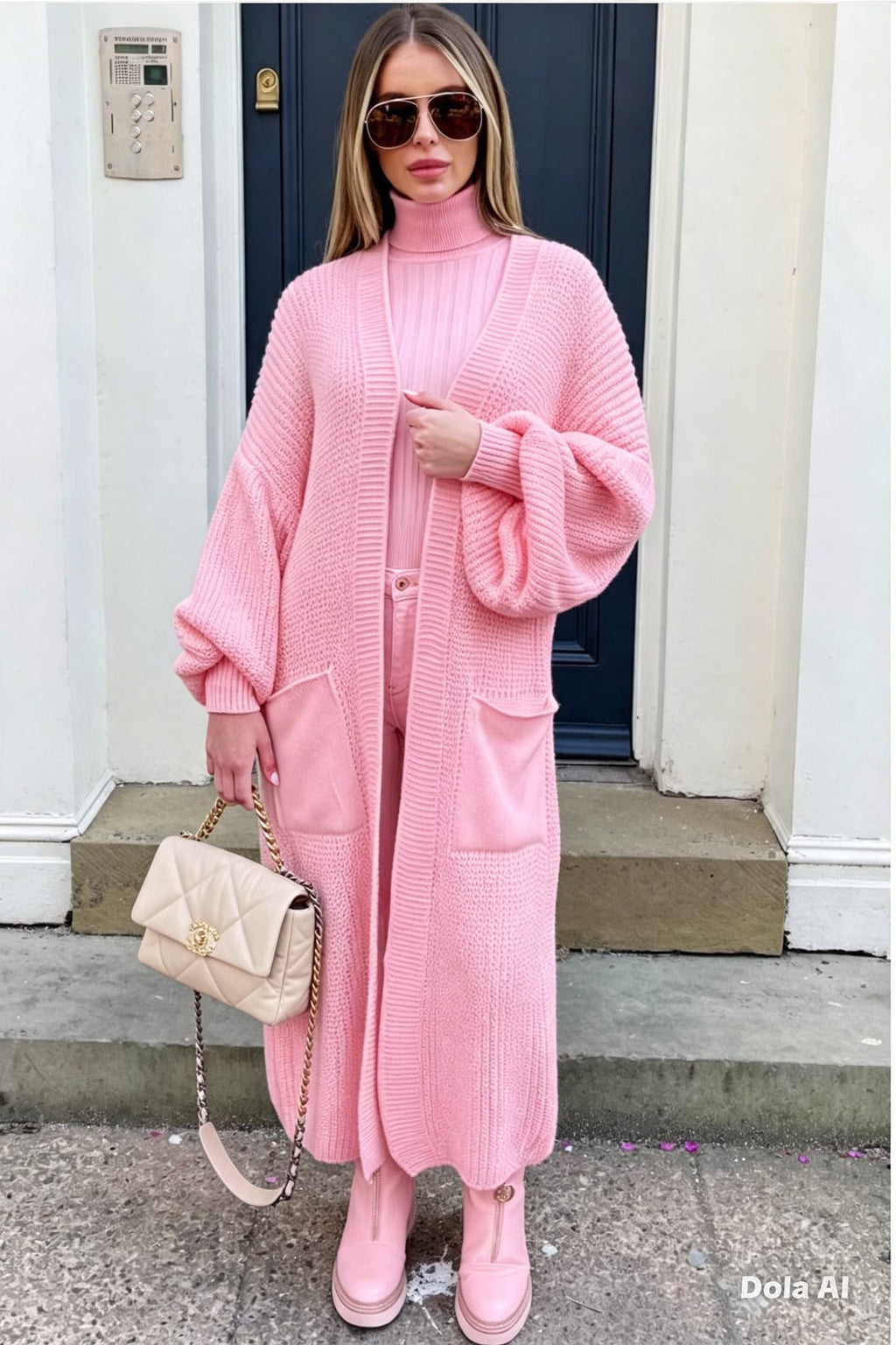 Balloon Long Cardigan