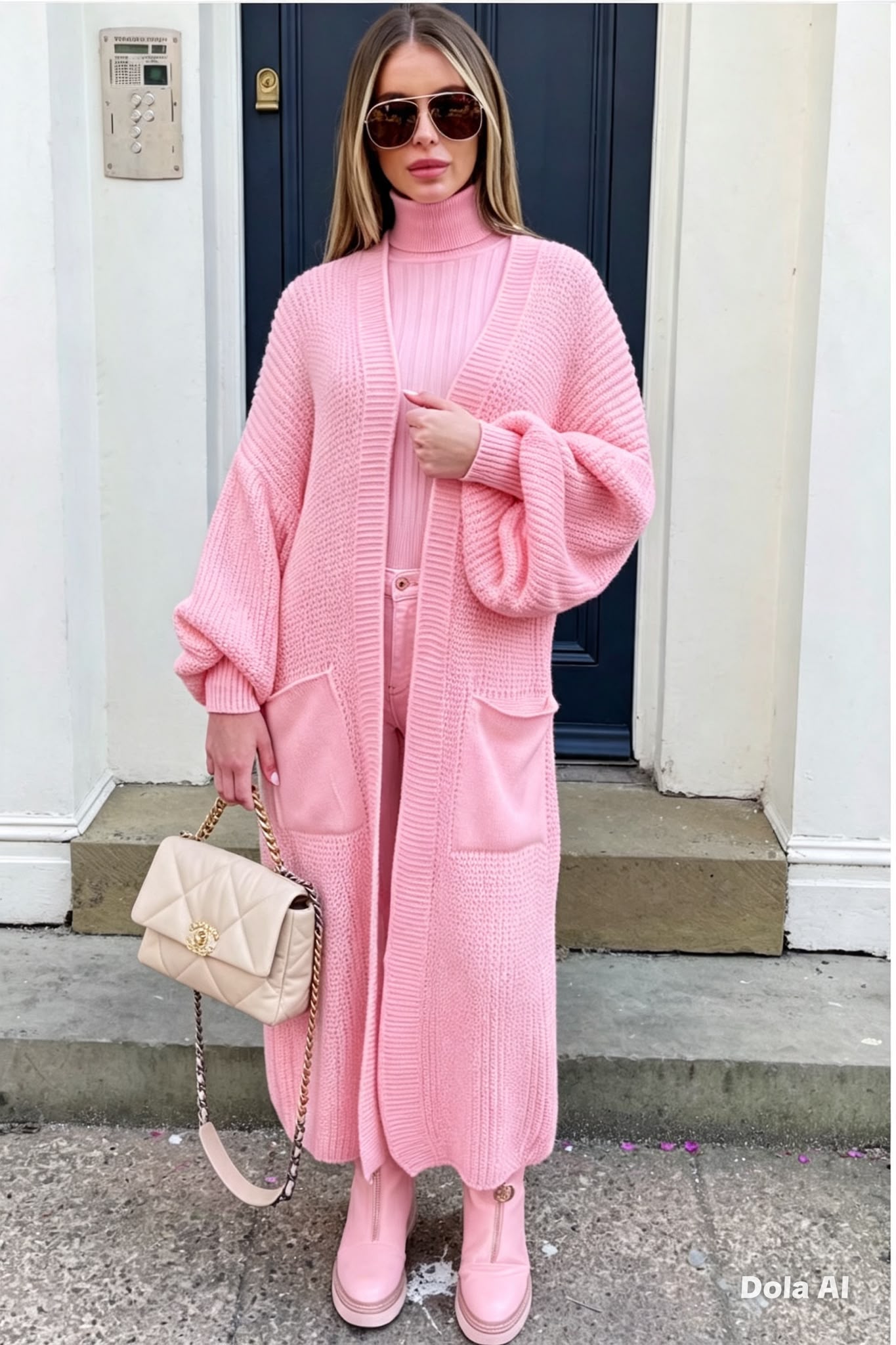 Balloon Long Cardigan