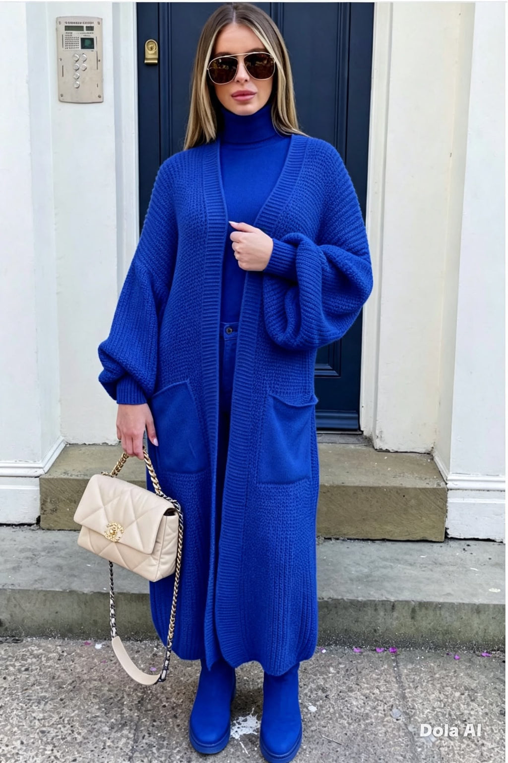 Balloon Long Cardigan