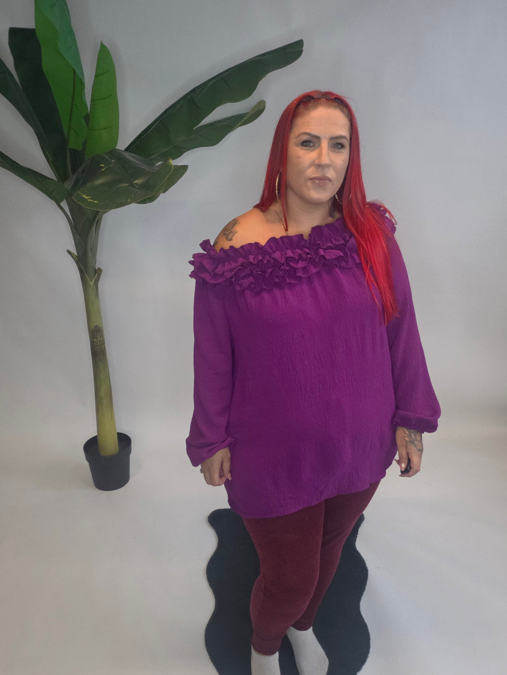 Ruffle Sleeve Blouse