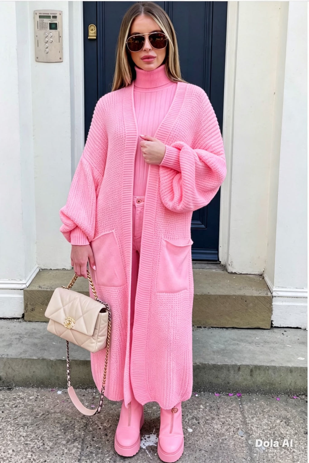 Balloon Long Cardigan