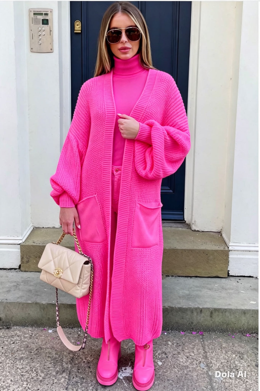 Balloon Long Cardigan