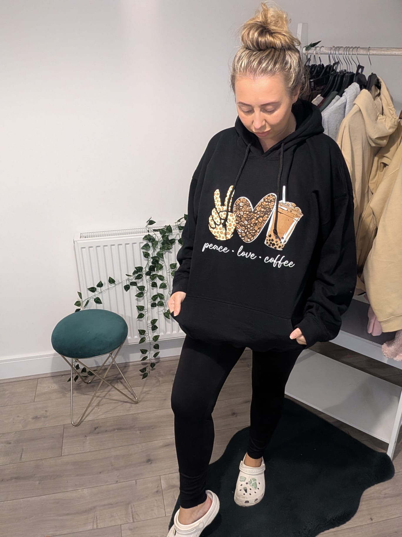 Peace Coffee Love Hoodie