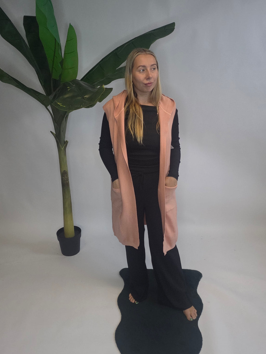 Hooded Knit Bodywarmer