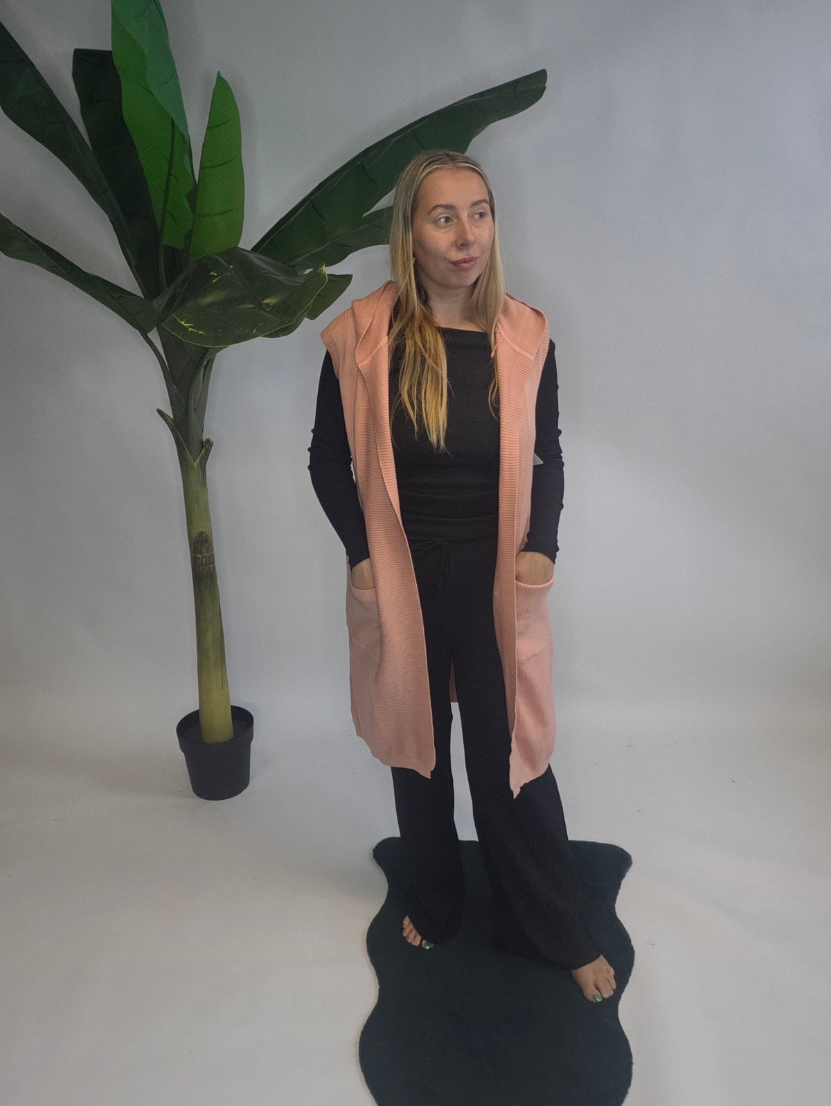 Hooded Knit Bodywarmer