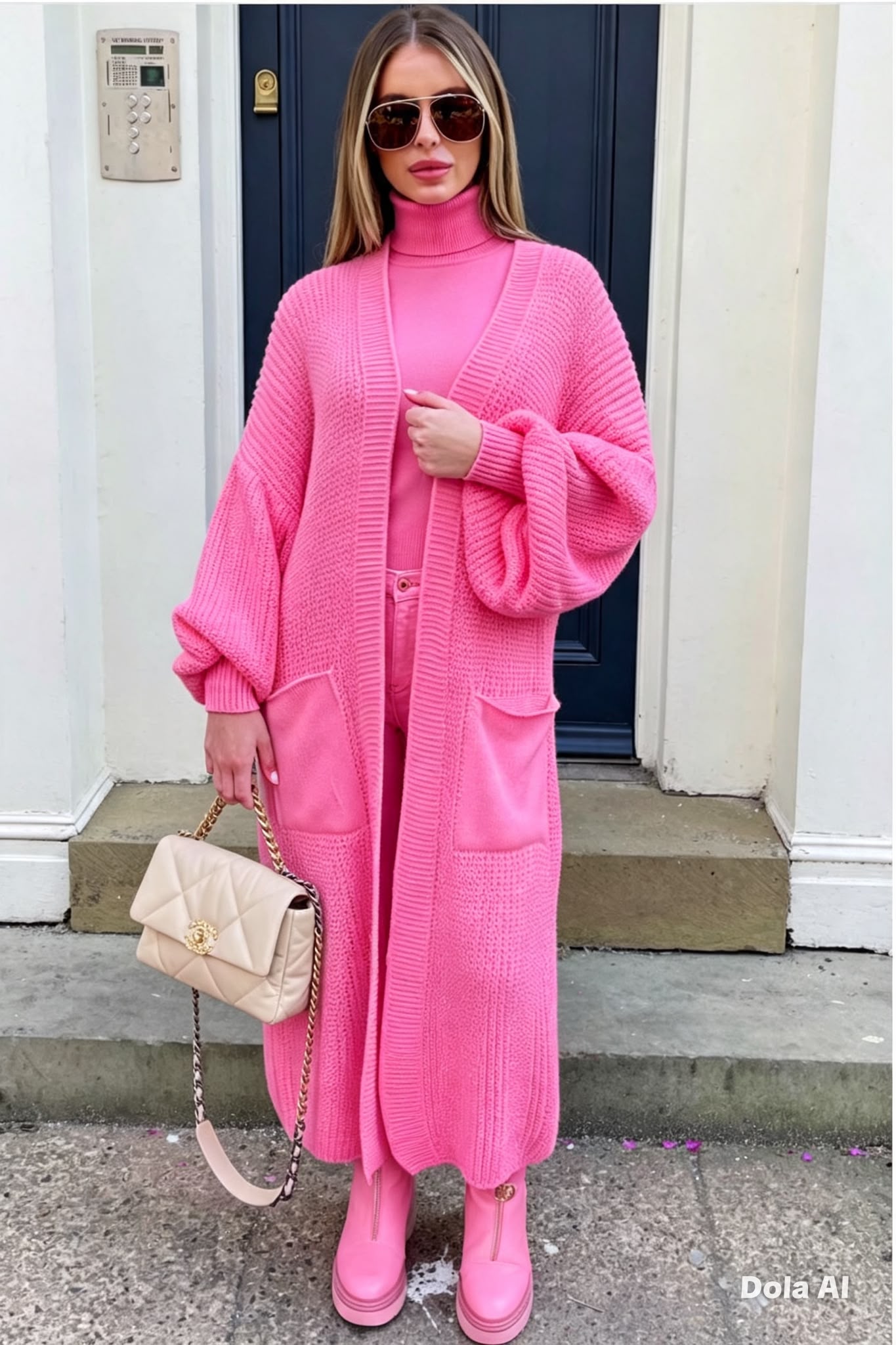 Balloon Long Cardigan