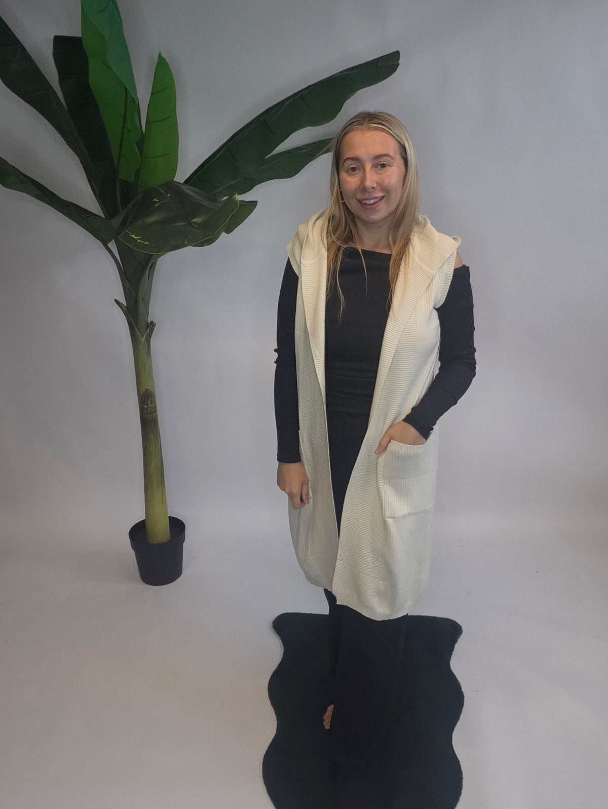 Hooded Knit Bodywarmer