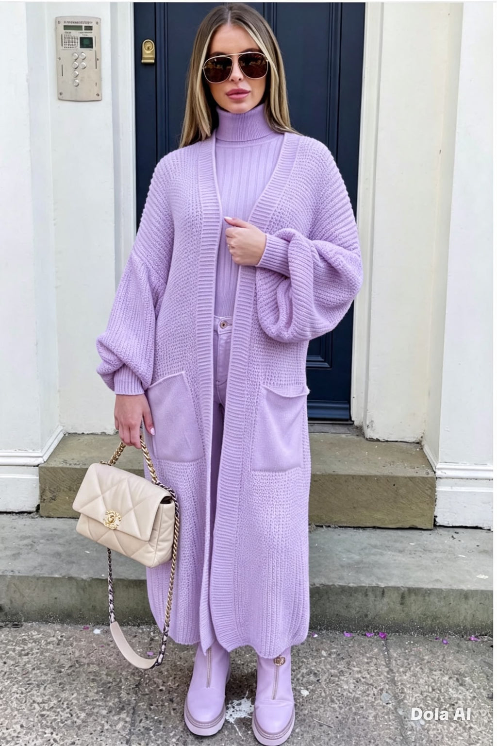 Balloon Long Cardigan