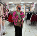 Sarah Stripe Balloon Cardigan