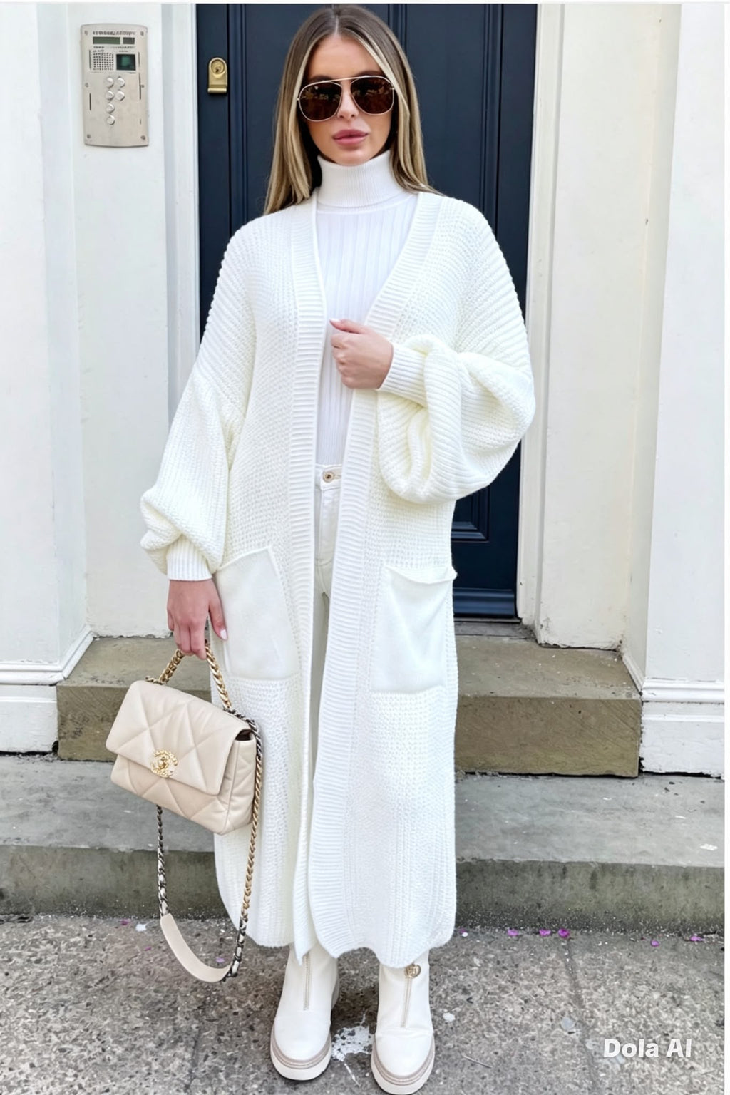 Balloon Long Cardigan