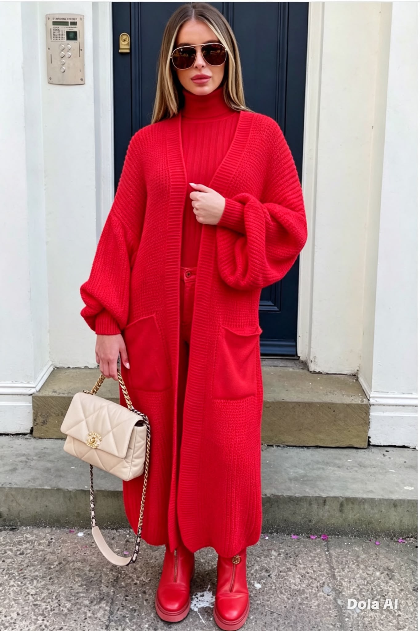 Balloon Long Cardigan