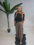 Leather Platzo Pants