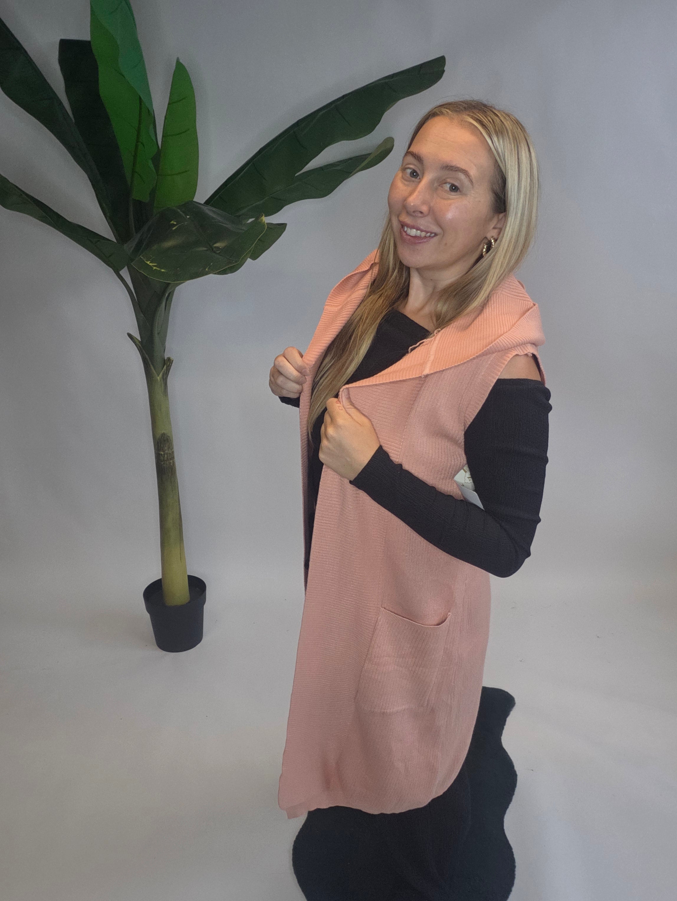 Hooded Knit Bodywarmer