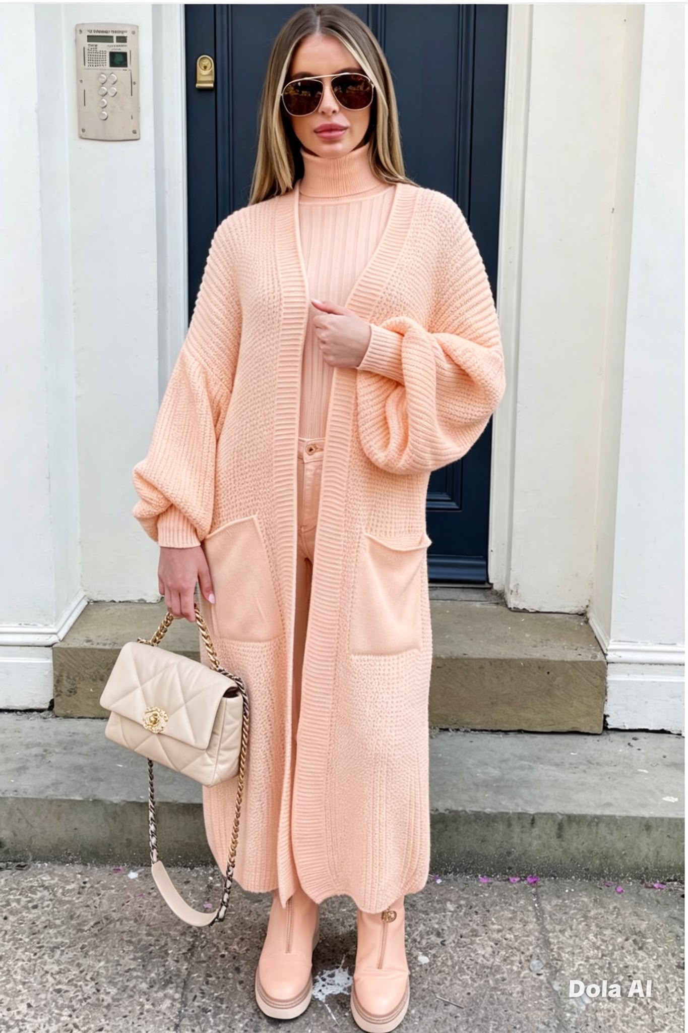 Balloon Long Cardigan